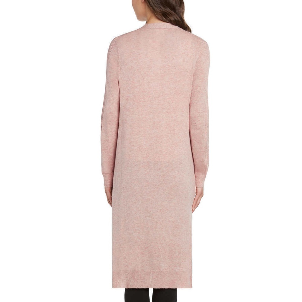 Matty M Women's Duster Cardigan Sweater BLUSH, P17 - Picture 3 of 3